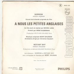 [Pochette de Sorrow (Mort SHUMAN) - verso]
