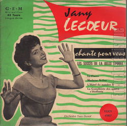 [Pochette de Le fiacre (Jany LECOEUR)]