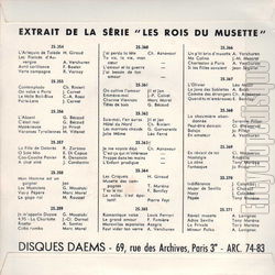 [Pochette de Les triolets (Pierre COUDERC) - verso]