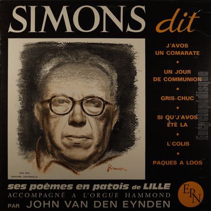 [Pochette de Simons dit ses pomes en patois de Lille (SIMONS)]