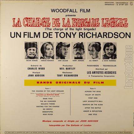 [Pochette de La charge de la brigade lgre (B.O.F.  Films ) - verso]