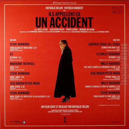 [Pochette de Ils appellent a un accident (B.O.F.  Films ) - verso]