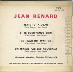 [Pochette de On n’aime pas les nouveaux (Jean RENARD) - verso]