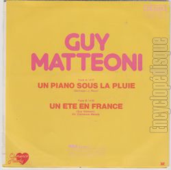 [Pochette de Un piano sous la pluie (Guy MATTONI) - verso]