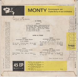 [Pochette de Bientt les vacances (MONTY) - verso]