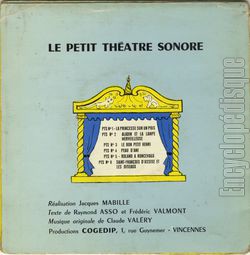 [Pochette de Raymond Asso raconte St Franois d’Assise et les oiseaux (Raymond ASSO (Auteur-Compositeur)) - verso]