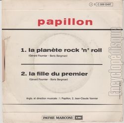 [Pochette de La plante rock’n’roll (PAPILLON) - verso]