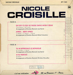 [Pochette de Qu’est-ce qui se passe dans mon cœur (Nicole CROISILLE) - verso]