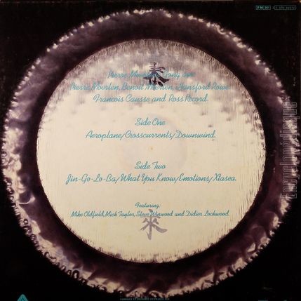 [Pochette de Downwind (Pierre Moerlen’s GONG) - verso]