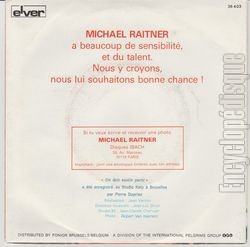 [Pochette de On doit savoir partir (Michal RAITNER) - verso]