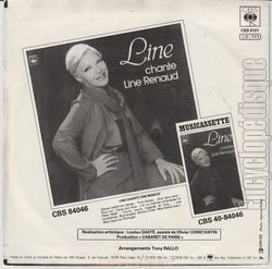 [Pochette de J’ai vu maman embrasser le Pre Nol (Line RENAUD) - verso]