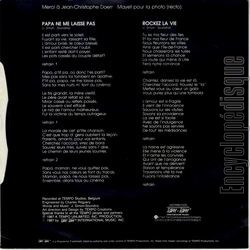 [Pochette de Rockez la vie (DANCA) - verso]
