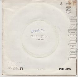 [Pochette de Never say good-bye again (Demis ROUSSOS) - verso]