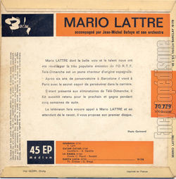 [Pochette de Granada (Mario LATTR) - verso]