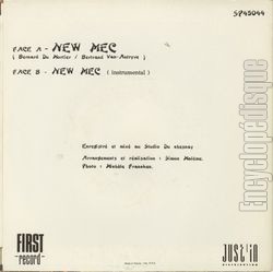 [Pochette de New mec (ALIAS ADAM) - verso]
