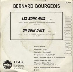 [Pochette de Les bons amis (Bernard BOURGEOIS) - verso]