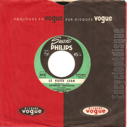 [Pochette de Le vieux Lon /  l’ombre du cœur de ma mie (Georges BRASSENS)]