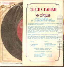 [Pochette de Si on chantait… n4 le Cirque (Raymond FAU) - verso]