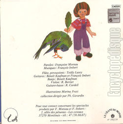 [Pochette de Chantine (Franoise MOREAU et Franois IMBERT) - verso]