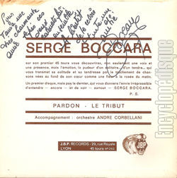 [Pochette de Pardon (Serge BOCCARA) - verso]