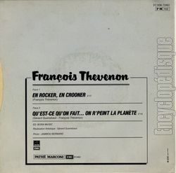 [Pochette de En rocker, en crooner (Fran�ois TH�VENON) - verso]