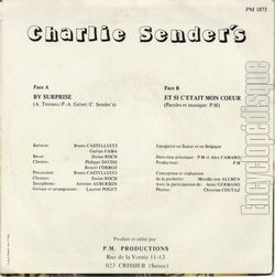 [Pochette de By surprise (Charlie SENDER’S) - verso]