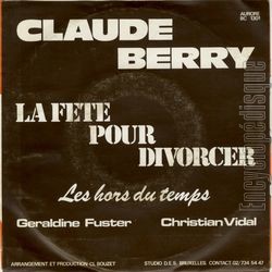 [Pochette de La fte pour divorcer (Claude BERRY) - verso]