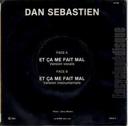 [Pochette de Et a me fait mal (Dan SBASTIEN) - verso]