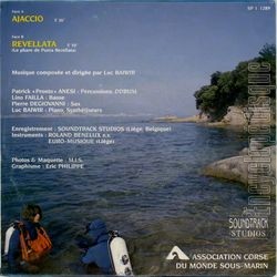 [Pochette de Ajaccio (capitale europenne de la plonge sous-marine) (Luc BAIWIR) - verso]