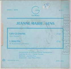 [Pochette de Les clowns (Jeanne-Marie SENS) - verso]