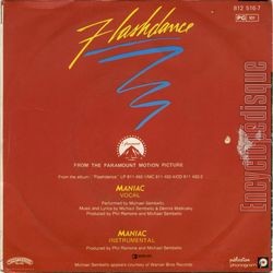 [Pochette de Flashdance (B.O.F.  Films ) - verso]