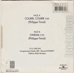 [Pochette de Courir, courir (Philippe TIMSIT) - verso]