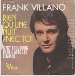 [Pochette de Rien qu’une nuit avec toi (Franck VILLANO) - verso]