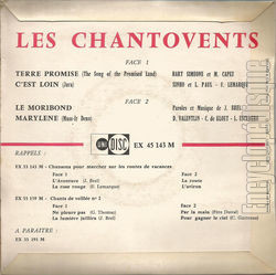 [Pochette de Terre promise (Les CHANTOVENTS) - verso]