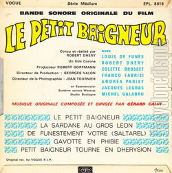 [Pochette de Le petit baigneur (B.O.F.  Films ) - verso]