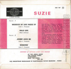 [Pochette de Suzie -  Whenever my love passes by  (Les FRANCOPHILES) - verso]