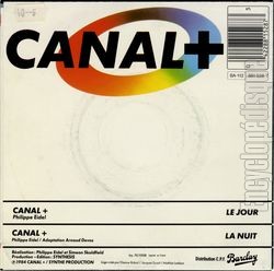 [Pochette de Canal +, le disque (T.V. (Tlvision)) - verso]