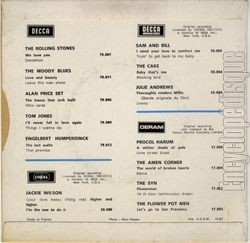 [Pochette de La fille d’en face (B.O.F.  Films ) - verso]