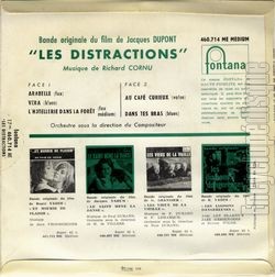 [Pochette de Les Distractions (B.O.F.  Films ) - verso]