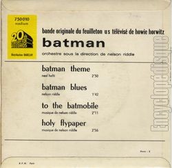 [Pochette de Batman (T.V. (T�l�vision)) - verso]