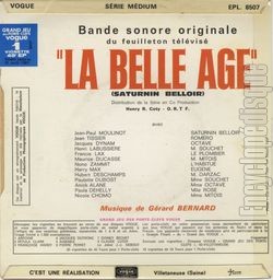 [Pochette de La Belle ge (Saturnin Belloir) (T.V. (Tlvision)) - verso]