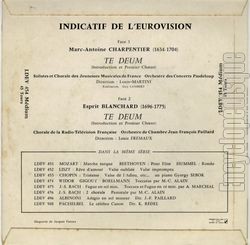 [Pochette de Eurovision (T.V. (Tlvision)) - verso]