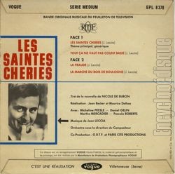 [Pochette de Les saintes chries (1re srie) (T.V. (Tlvision)) - verso]