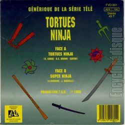 [Pochette de Tortues ninjas (T.V. (Tlvision)) - verso]