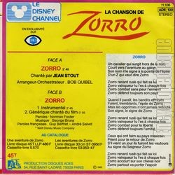 [Pochette de Zorro (T.V. (Tlvision)) - verso]
