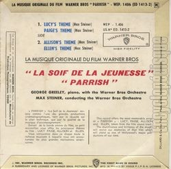 [Pochette de La Soif de la jeunesse (B.O.F.  Films ) - verso]