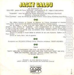 [Pochette de Taupinette (Jacky GALOU) - verso]