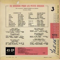 [Pochette de Du mouron pour les petits oiseaux (B.O.F.  Films ) - verso]
