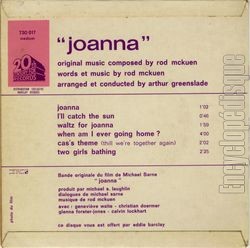 [Pochette de Joanna (B.O.F.  Films ) - verso]