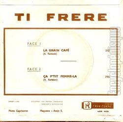 [Pochette de La grain caf / a p’tit femme l (TI FRRE) - verso]
